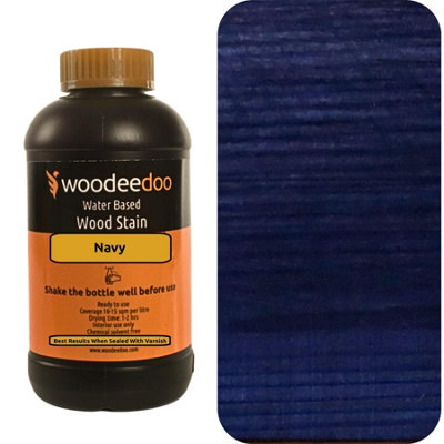 B&Q -  Water-Based Wood Stain DyeNavy200MlReady To Use Quick Dry