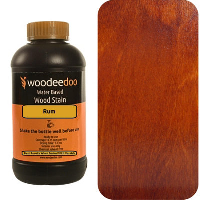 B&Q -  Water-Based Wood Stain DyeRumwood200MlReady To Use Quick Dry