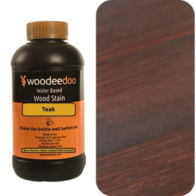 Woodeedoo Water-Based Wood Stain DyeTeak200MlReady To Use Quick Dry from B&Q