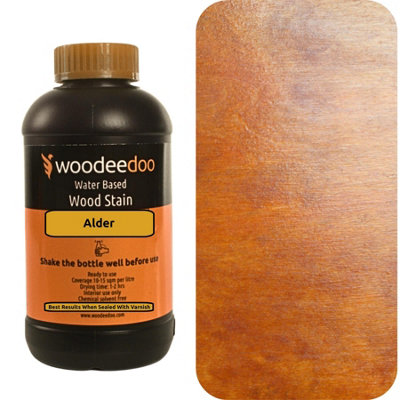 Woodeedoo Water-Based Wood Stain DyeAlder450MlReady To Use Quick Dry from B&Q