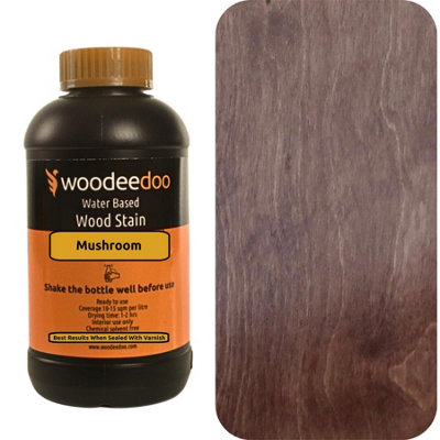 B&Q -  Water-Based Wood Stain DyeMushroom450MlReady To Use Quick Dry