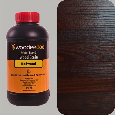 B&Q -  Water-Based Wood Stain DyeRedwood450MlReady To Use Quick Dry