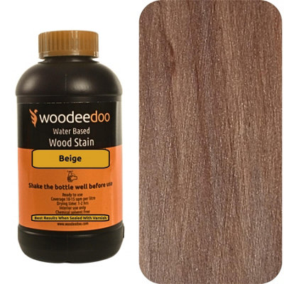 Woodeedoo Water-Based Wood Stain DyeBeige1LReady To Use Quick Dry from B&Q