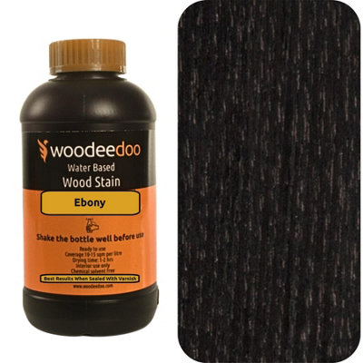 B&Q -  Water-Based Wood Stain DyeEbony1LReady To Use Quick Dry