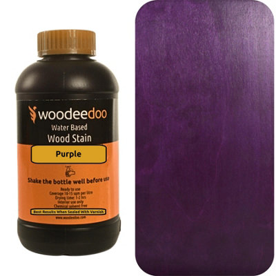 B&Q -  Water-Based Wood Stain DyePurple1LReady To Use Quick Dry