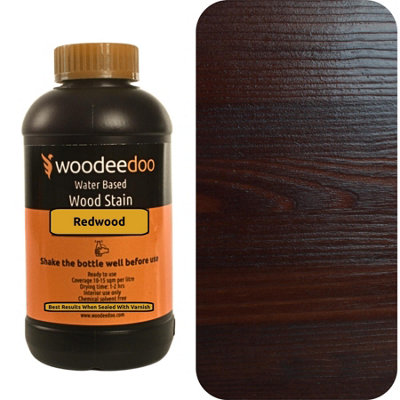 B&Q -  Water-Based Wood Stain DyeRedwood1LReady To Use Quick Dry