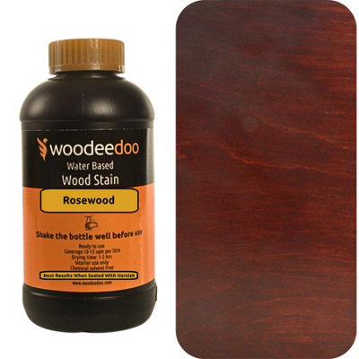 B&Q -  Water-Based Wood Stain DyeRosewood1LReady To Use Quick Dry