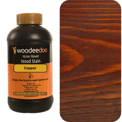 B&Q -  Water-Based Wood Stain DyeCopper450MlReady To Use Quick Dry