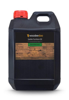 Woodeedoo Garden Furniture Oil Matt Finish 2L Exterior Wood Preserver Protects Garden Furniture Pergolas Fences Decking from B&Q