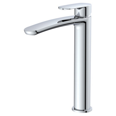 RAK Ceramics Rak Mercury Tall Basin Mixer TapPolished ChromeSolid Brass Construction from B&Q