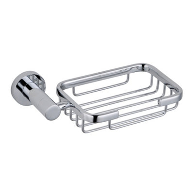 Nes Home Square Soap Dish & HolderChrome from B&Q