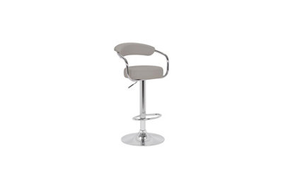 Lazio Adjustable Bar Stool Grey from B&Q