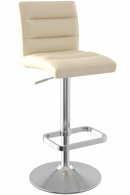 Swank Adjustable Bar Stool Cream from B&Q