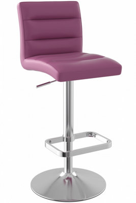 Swank Adjustable Bar Stool Purple from B&Q