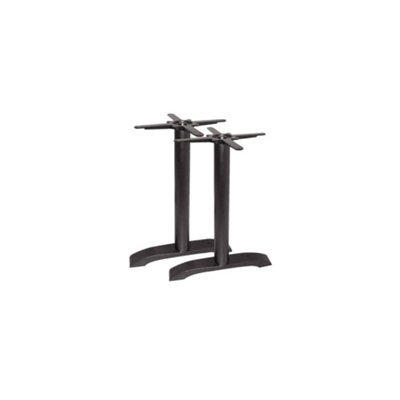  - Toyney Rectangular Black Cast Iron Table Legs Table Base