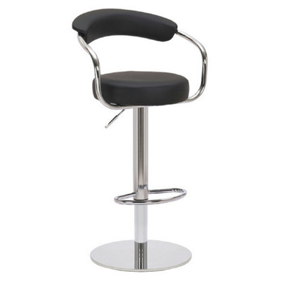  - Zenpin Deluxe Kitchen Breakfast Bar Stool Weighted Base Height Adjustable Padded Seat And Back