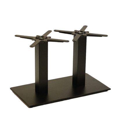  - Gorzan Rectangle Cast Iron Table Base Twin Coffee
