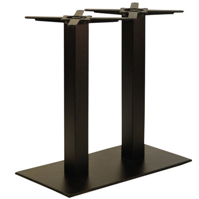  - Gorzan Rectangle Cast Iron Table Base Twin Dining