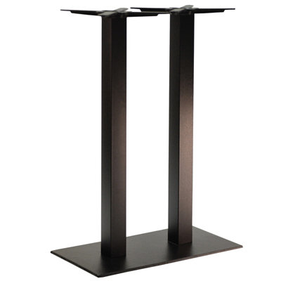  - Gorzan Rectangle Cast Iron Table Base Twin Poseur