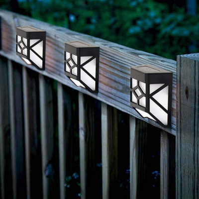 1X Decorative Wireless Solar Power Fence LightsGarden Solar Lights Weatherproof Outdoor Lamps For Paths Fences Sheds from B&Q