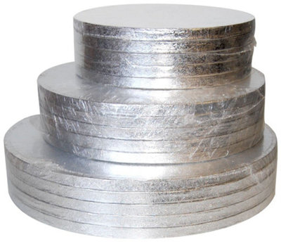 B&Q -  Quality Strong Round Cake Drum Board 12mm ThickAny SizeAny Amount (116 Inches)