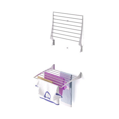 Foxydry Fold 62 Cm GreyWall-Mounted Clothes DryerSpace-Saving Laundry Rack