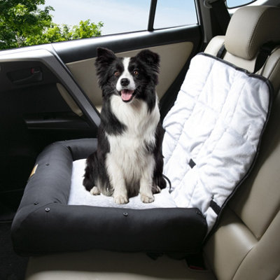 Bingopaw 66X58X10Cm Dog Car Seat Travel Carrier Pet Safety Booster Seats Dog Bed W/ Waterproof Cover