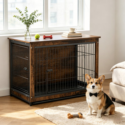 Bingopaw 80.5X59X70Cm Dog Crate Furniture Medium Dog Kennel IndoorWith Pull-Out Tray from B&Q