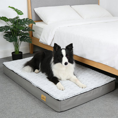 Bingopaw 110X85X10Cm Xl Memory Foam Platform Dog Bed Orthopedic Pet Bed Mattress Kennel Crate Pad from B&Q