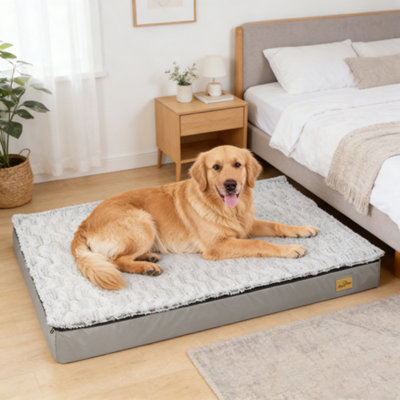 Bingopaw 120X90X10Cm 2Xl Memory Foam Platform Dog Bed Orthopedic Pet Bed Mattress Kennel Crate Pad from B&Q