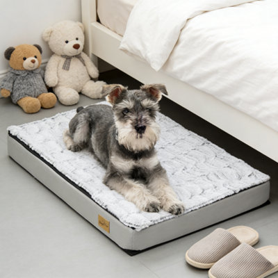 Bingopaw 80X50X8Cm Orthopedic Dog Bed Pet Bed Mattress With Removable Washable Cover from B&Q