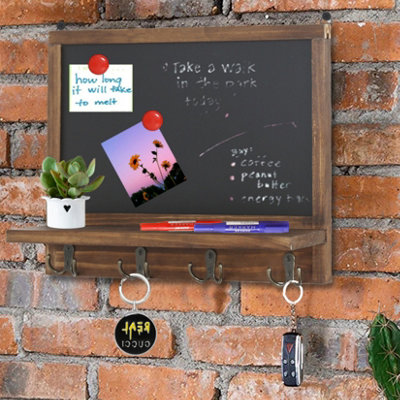 Fativo  Chalkboard Blackboard Sign Hanging Large Chalk Board Message Wooden School Wall  L42Xw30Cm from B&Q