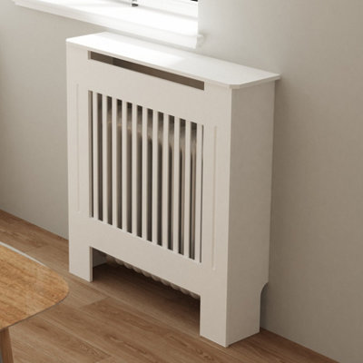 Fativo Vertical Radiator Cover Grill Shelf Cabinet Mdf Wood (19D X 78W X 101.2H Cm) from B&Q