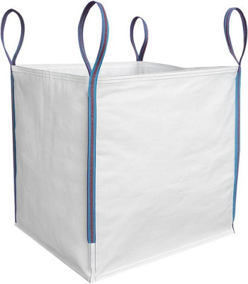 1 Piece 85X85X85Cm 1 Tonne Builders Bulk Bag  Heavy Duty Fibc Sack With 4 Lifting Handles from B&Q