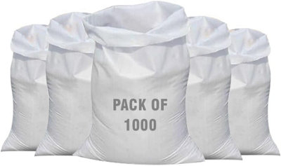 1000Pcs 60X100Cm Woven Sacks Of Heavy Duty Garden Waste Bags Woven Sacks Polypropylene Pp Strong Rubble Sacks Builder Bag from B&Q