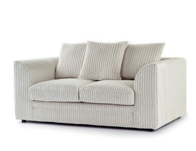 Chicago Jumbo Cord 2 Seater Sofa Mink from B&Q