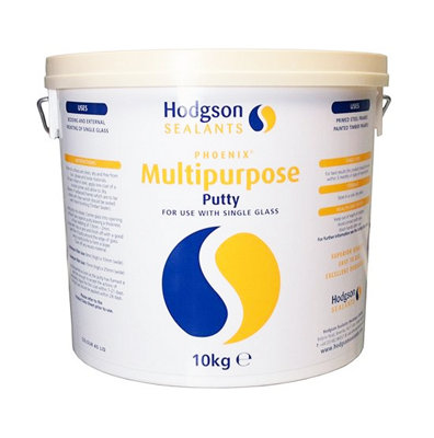 Hodgson Multipurpose Glazing PuttyNatural 10Kg from B&Q