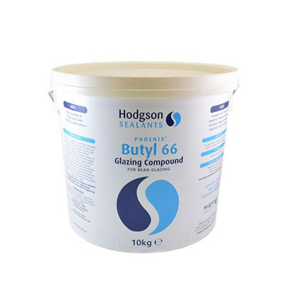 Hodgson Butyl 66 Glazing CompoundNatural 10Kg from B&Q