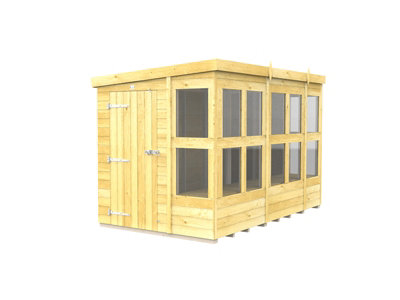 Buttercup Farm 10 X 6 Feet Pent Potting Shed - Wood - L178 X W302 X H201 Cm-27660