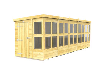 Buttercup Farm 20 X 6 Feet Pent Potting ShedWoodL178 X W589 X H201 Cm from B&Q