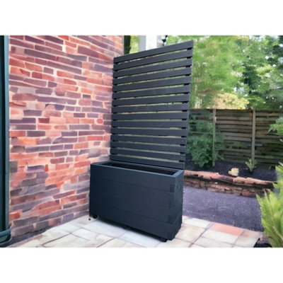 Buttercup Farm Suffolk Planter And Trellis(Painted Wooden PlanterChoice Of Colours Available)L240 X W40 X H180 Cm from B&Q