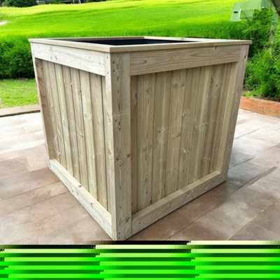 Buttercup Farm Kent Garden PlanterPressure Treated WoodL180 X W50 X H50 Cm from B&Q