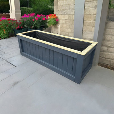 Buttercup Farm Kent Garden Planter (Painted PlanterChoice Of Colours Available)Pressure Treated WoodL50 X W50 X H50 Cm from B&Q