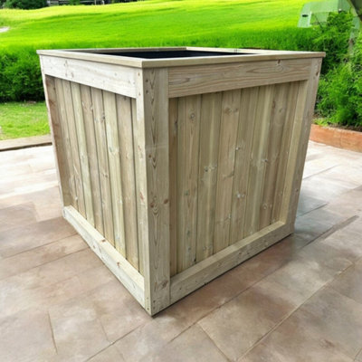 Buttercup Farm Kent Garden PlanterPressure Treated WoodL90 X W90 X H90 Cm from B&Q