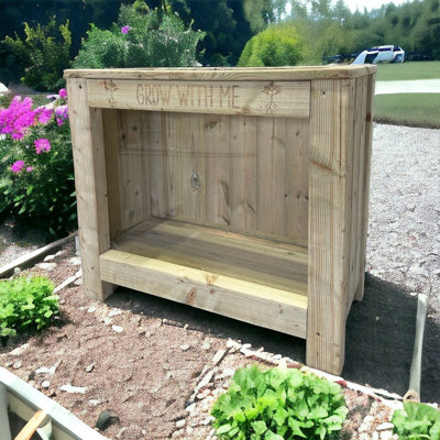 B&Q -  Grow With Me Educational Garden PlanterPressure Treated WoodL70 X W62 X H35 Cm