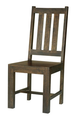 B&Q -  Dakota Chair (Set Of 2)Mango WoodDark Finish