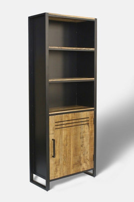 B&Q -  Frais Range BookcaseMango WoodL35 X W73 X H190 CmPp Sawn Finish