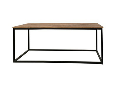Buttercup Farm Industrial Coffee TableMango Wood/ironL60 X W110 X H45 CmPp Sawn Finish from B&Q