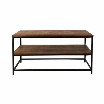 Buttercup Farm Industrial Plasma Tv UnitMango Wood/ironL45 X W110 X H55 CmPp Sawn Finish from B&Q