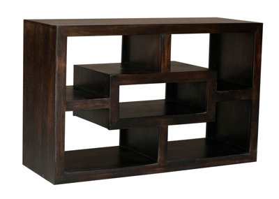 Buttercup Farm Yoga Straight Tv UnitMango WoodL40 X W110 X H70 CmDark Finish from B&Q